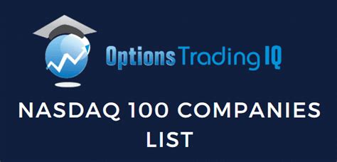 NASDAQ 100 Companies List : Options Trading IQ