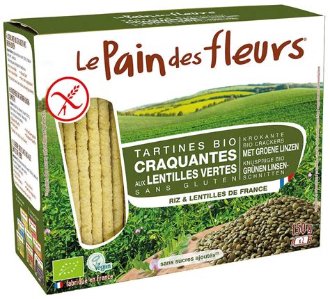 Le Pain Des Fleurs Crackers Groene Linzen Winkelglutenvrij