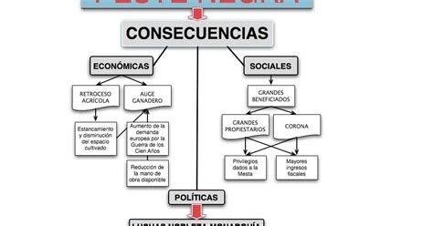 Pinceladas Sobre Historia Y Geografía Esquema De La Peste Negra