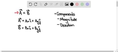 SOLVED:If two vectors are equal, what can you say about their components?