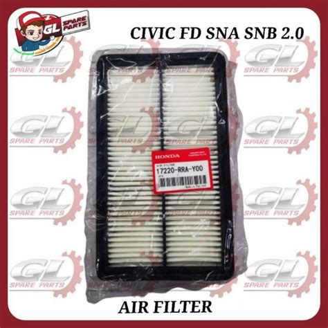 HONDA CIVIC FD SNA 2 0 SNB 2 0 AIR FILTER 17220 RRA Y00 Lazada