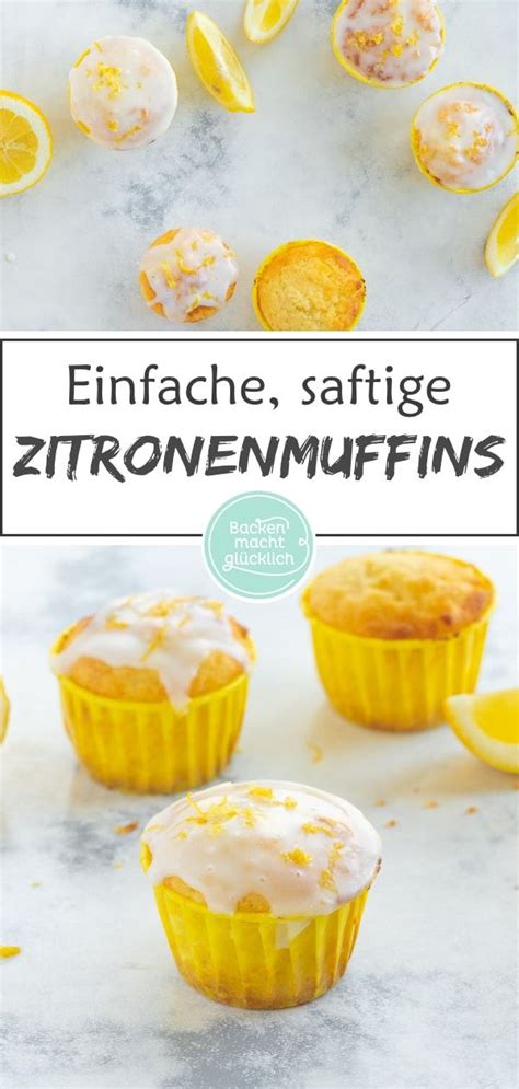 Some Lemon Muffins With Icing On Top And The Title Reads Eiffache Saffge