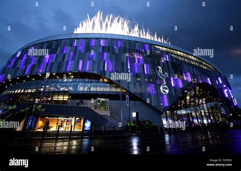 Fireworks display ahead of kick-off at The Tottenham Hotspur Stadium ...