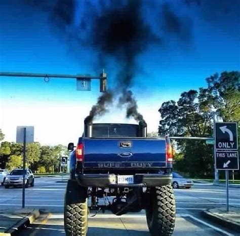 Beautiful Smoke Stacks Yes Ma Am I Want Blue Ford Jacked Up Lifted