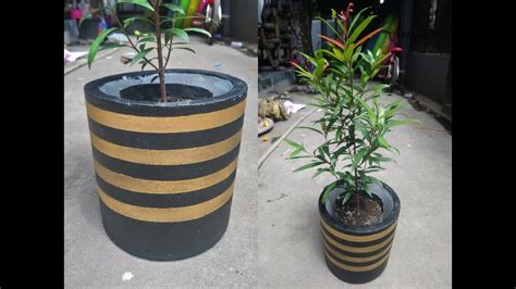 Make Easy Cement Pot At Home Paano Gumawa Ng Paso Beautiful