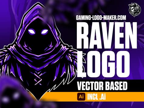 Fortnite Raven Gaming Logo 01 – Gaming Logo Maker