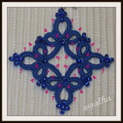 SCHEMI CHIACCHIERINO TATTING PATTERNS Orecchini All Uncinetto