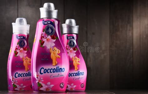 Bottles Of Liquid Coccolino Fabric Softener Editorial Photography