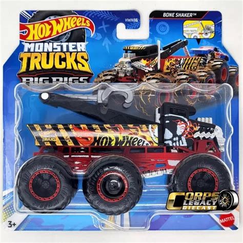 Hot Wheels Monster Trucks Big Rigs Bone Shaker Cuotas Sin Inter S