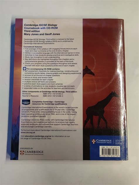 jual cambridge igcse biology coursebook  edition  mary jones