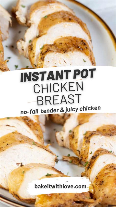 Easy Instant Pot Chicken Breasts Recipe For Meal Prep And More Bake It With Love