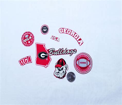 University of Georgia Bulldogs New Logo Design NCAA Cotton Fabric Iron ...