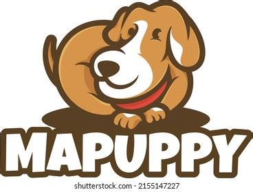 Puppy Dog Logo Mascot Design Stock Vector (Royalty Free) 2155147227 | Shutterstock