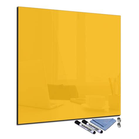 Glas Magnettafel X Quadratisch Wand Mit Zubeh R Whiteboard Holz O