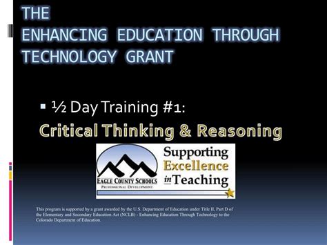 PPT - The Enhancing Education Through Technology Grant PowerPoint