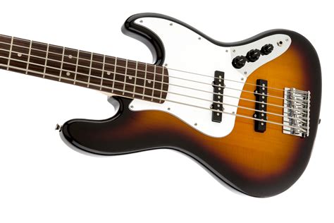 Squier Affinity Series Jazz Bass V String Brown Sunburst