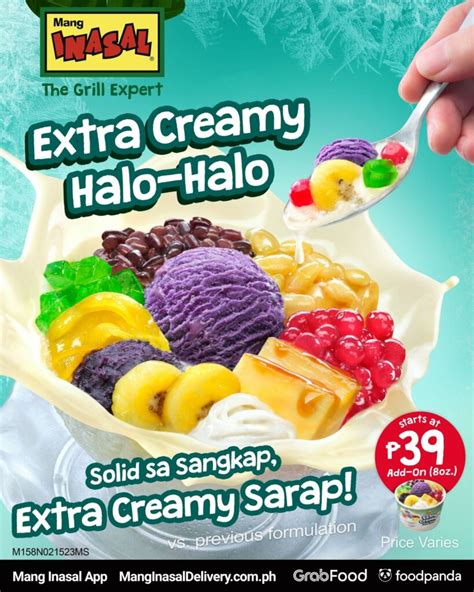 Celebrate Summer Sarap With Mang Inasal Extra Creamy Halo Halo