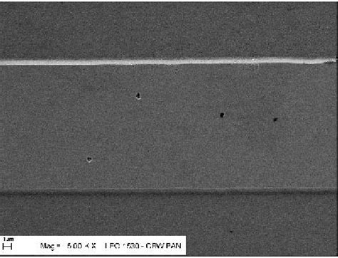 SEM Photograph Of Selectively Etched Laser Structure The Etch Pit