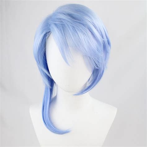 Genshin Impact Kamisato Ayato Cosplay Costume Uniform Wig Anime