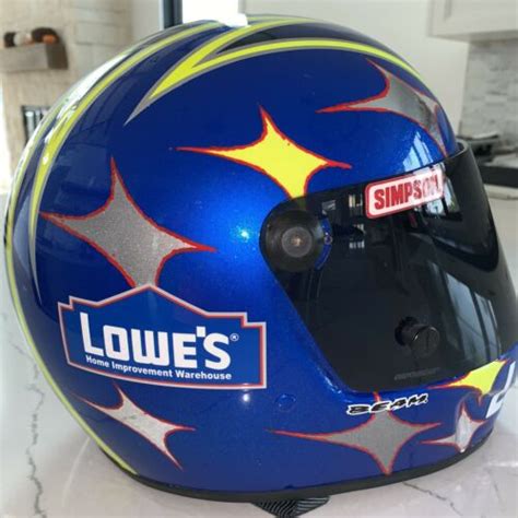 NASCAR full size autographed helmet by JIMMIE JOHNSON - Race Used 360