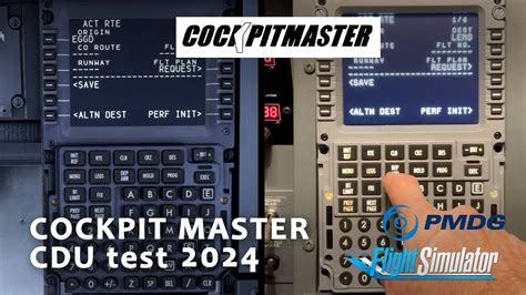 Cockpit Master Cdu Test Msfs Pmdg Youtube