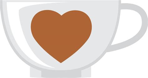 Heart on coffee cup 11490810 Vector Art at Vecteezy