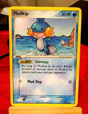 POKEMON Mudkip 57 100 EX Crystal Guardians Set Common NM Condition EBay