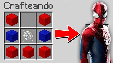 COMO HACER LA ROPA DE SPIDERMAN EN MINECRAFT MINECRAFT TROLL