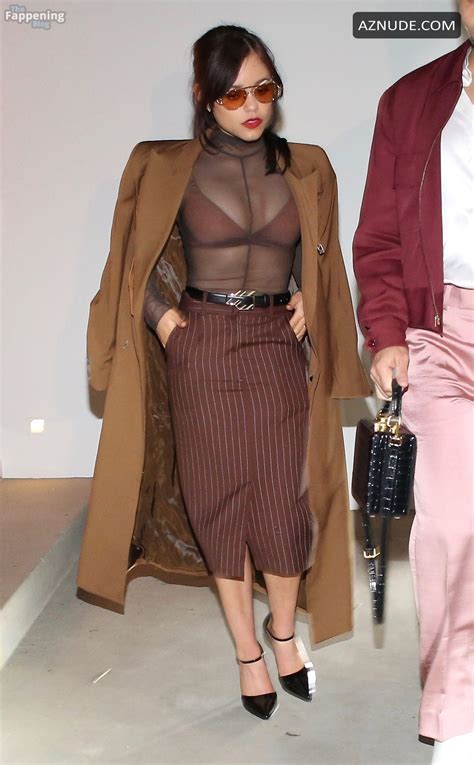 Jenna Ortega Sexy Spotted Flashing Her Hot Bra While Attending A Private Pre Oscars Party In