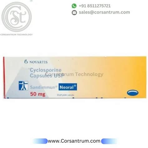 Sandimmun Neoral 50 Mg Ciclosporin Soft Gelatin Capsule At 1495