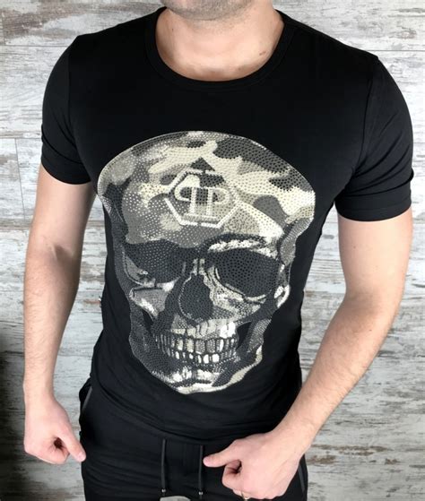 Мужская футболка Philipp Plein с черепом Ф-415 купить в интернет ...