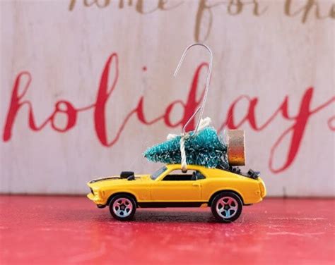 Ford Mustang Mach 1 Carrying Christmas Tree Ornament Etsy