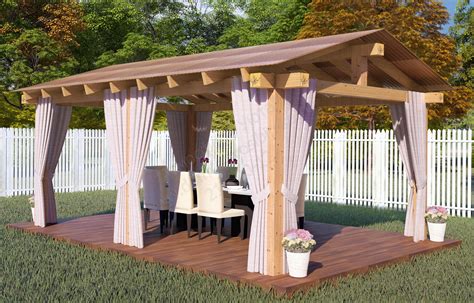 Бюджетная беседка для дачи своими руками (68 фото) - красивые картинки ...