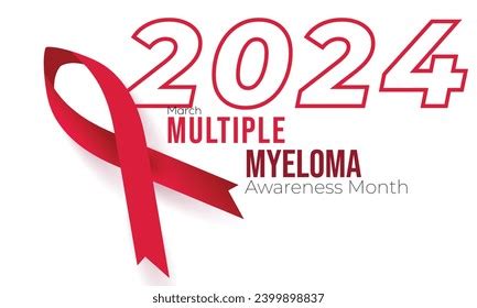 Multiple Myeloma Awareness Month Background Banner Stock Vector