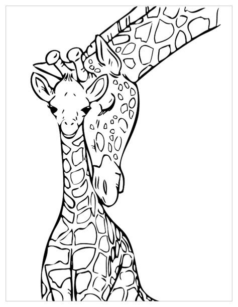 Baby Giraffe Coloring Page Download Giraffe Coloring Pages For Kids