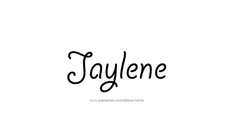 Jaylene Name Tattoo Designs