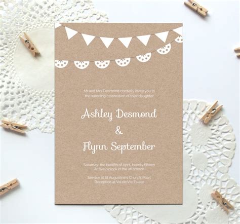 Free Printable Wedding Invitation Template