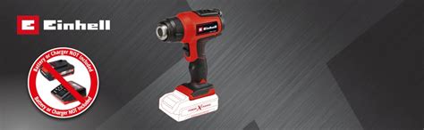 Einhell Cordless Hot Air Gun TE HA 18 Li Power X Change 18V Battery Powered Heat Gun With