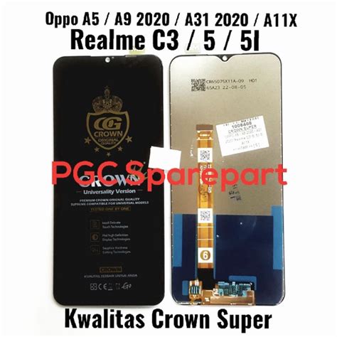 Jual Crown Super Lcd Touchscreen Fullset Oppo A5 2020 A9 2020 A31 2020 A11x Realme C3