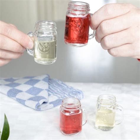 Kikkerland Mason Jar Shot Glasses Set Of 4