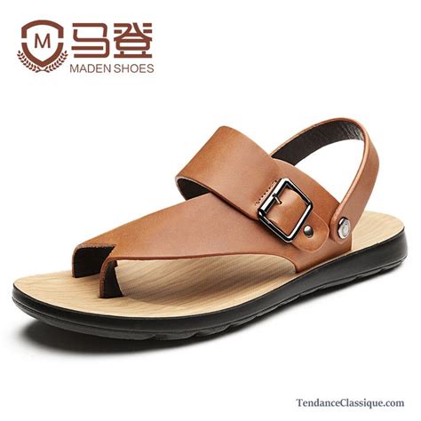 Sandales Homme Pas Cher Cuir Sandybrown Chaussure Sandales Homme Pas Cher