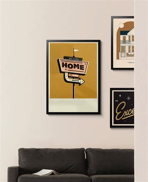 Welcome Home, Art Print, A2 - Etsy