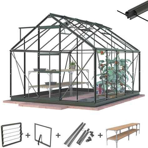 8' x 10' Simplicity Sun - Aluminium Greenhouse - Ultimate Package
