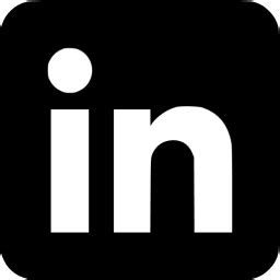 Black LinkedIn Logo - LogoDix