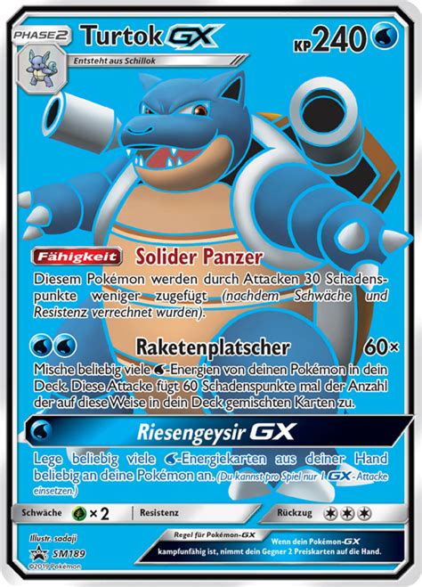 Turtok GX SM189 Wert Bild Künstler Seltenheit Pokemonkarte de