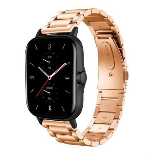 Amazfit Gts Stahlarmband Ros Gold Smartwatcharmbaender De