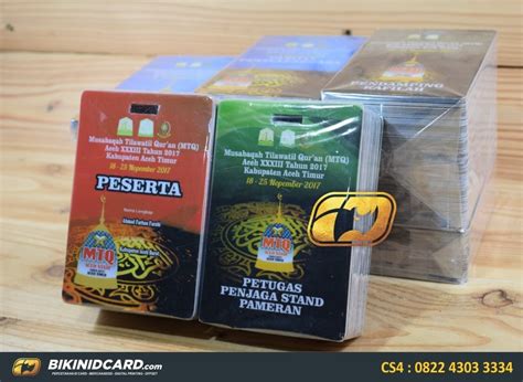 Contoh Id Card Peserta