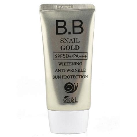 Антивозрастной осветляющий крем для лица Ekel Snail Gold BB Cream SPF50 ...