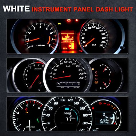 20X White T5 Neo Wedge 5050 SMD LED For A C Climate Heater Control