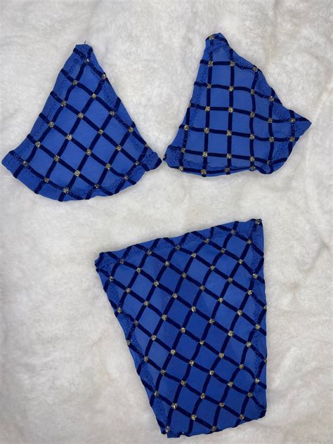 Royal Blue Mesh Micro Bikini Mesh Stripper Outfit Rave Outfit Exotic Dancewear Etsy